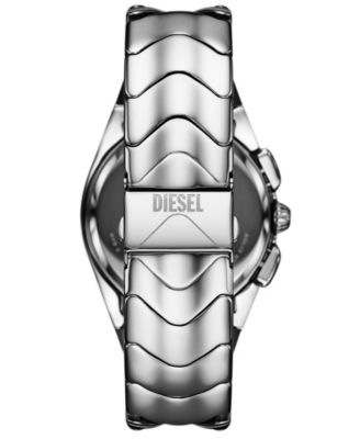 Men's Mercurial Quartz Chronograph Silver Stainless Steel Watch, 45mm