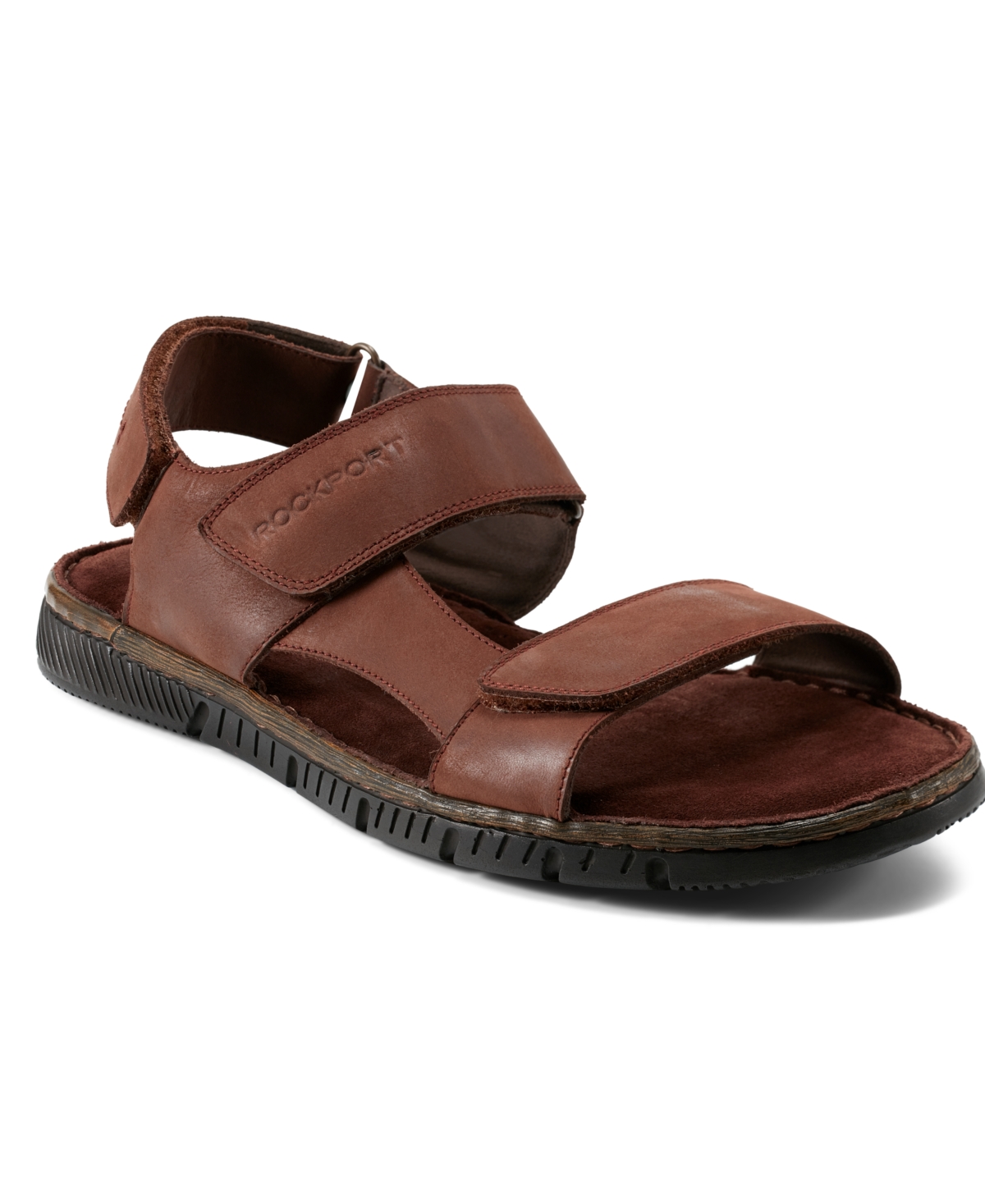 Men's Jhett Quarter Strap Casual Sandals - Dark brown nubuck