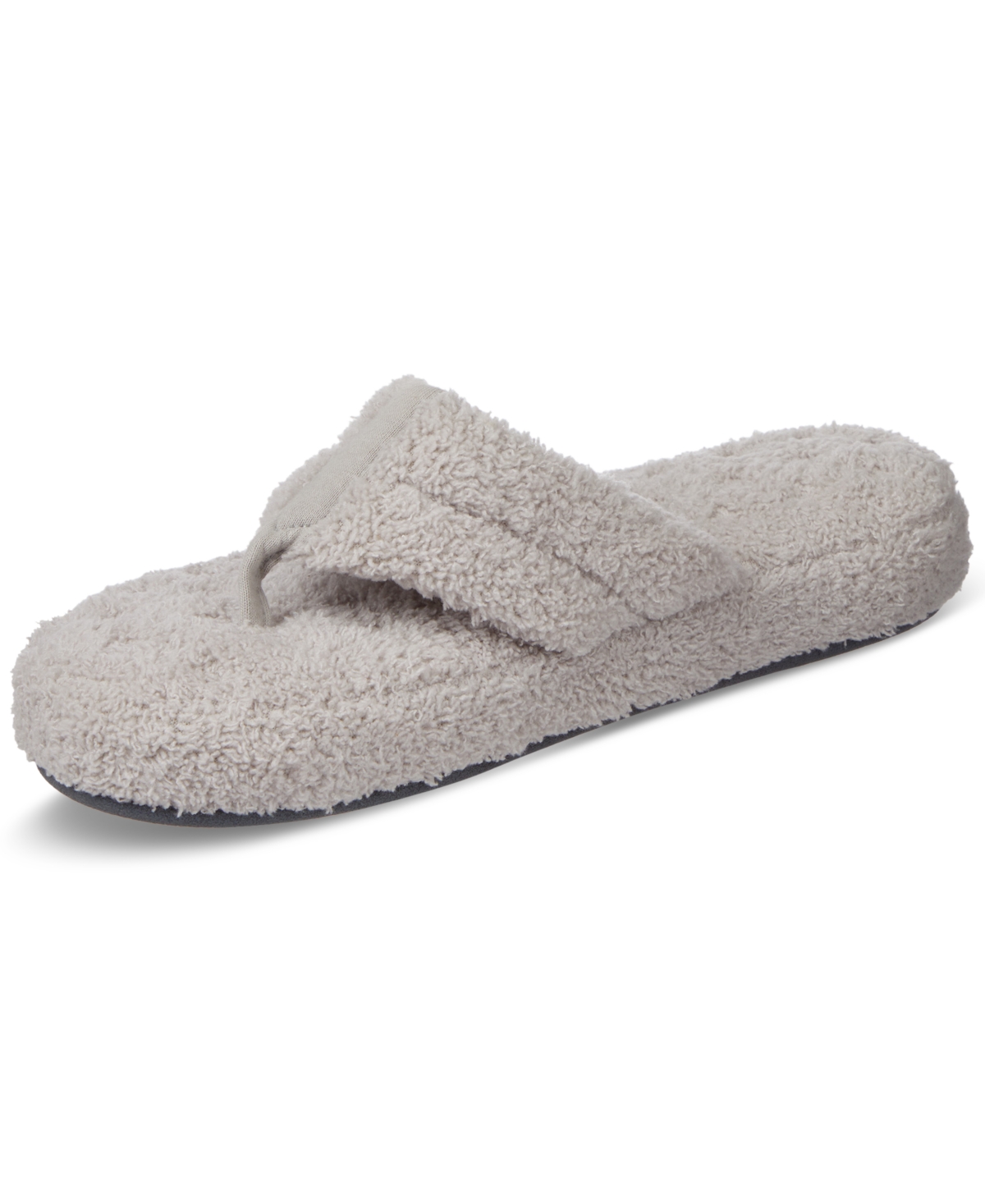 Shop Isotoner Signature Women's Joey Cozy Plush Thong Slippers In Light Grey