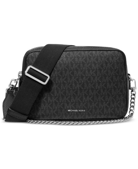 Женская сумка Michael Kors Bryant Medium Double Zip Chain Camera Crossbody, цвет: Чёрный