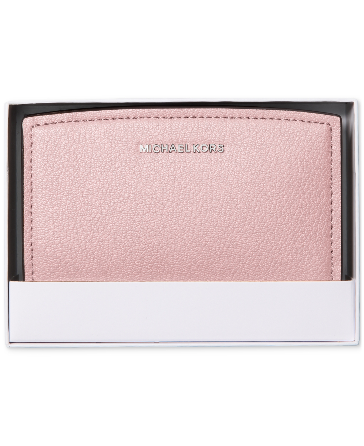 Michael Kors Michael  Bryant Medium Leather Zip Around Wallet In Smokey Rose