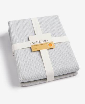 Waffle Cotton Blanket, Twin, Exclusively at Macy's