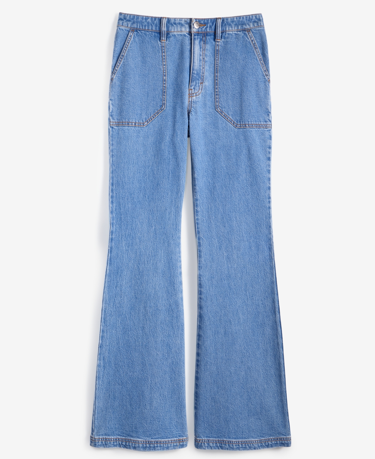On 34th Women's Mid Rise Flared-leg Jeans, Exclusively At Macy's In Light Medium