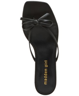 Charlotte Kitten-Heel Bow Dress Sandals