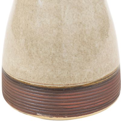 Outdoor Weather-Resistant Garden Patio High-Fired Smooth Ceramic Hand-Painted Duo Tone Bird Bath