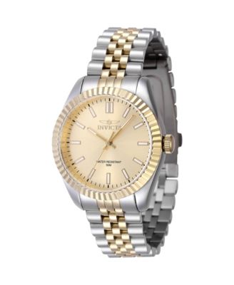 Women's 47503 Specialty Quartz 3 Hand Gold Dial Watch