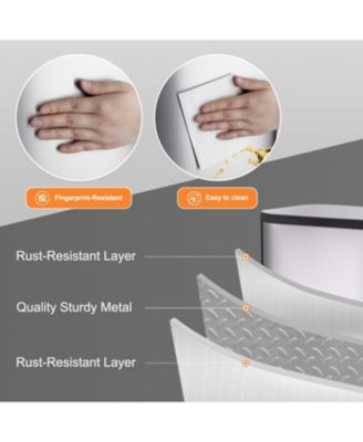 Kitchen Trash Can, Stainless Steel 50 Liter / 13 Gallon Garbage Can