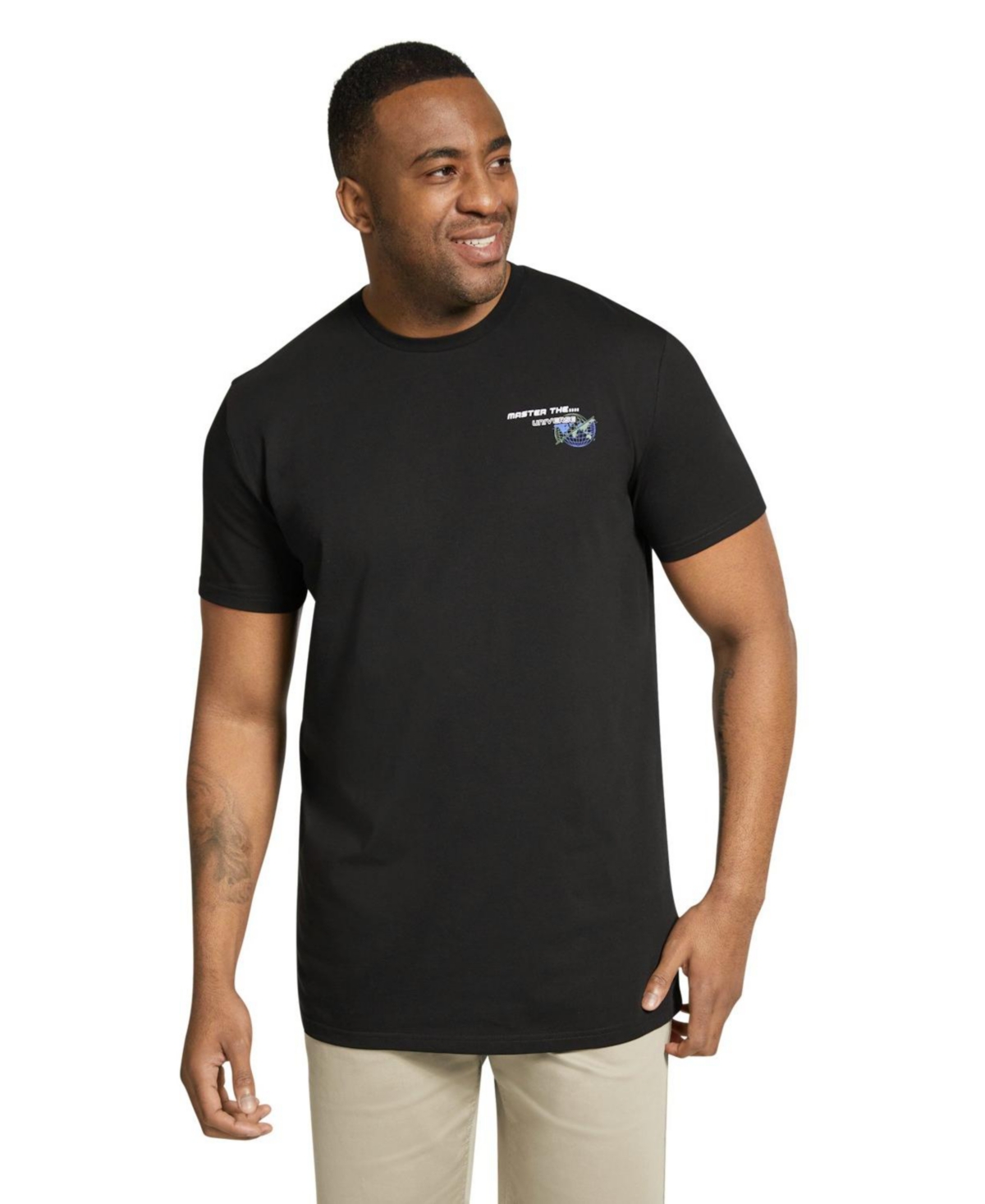 Big & Tall Latitude Longline Tee - Black