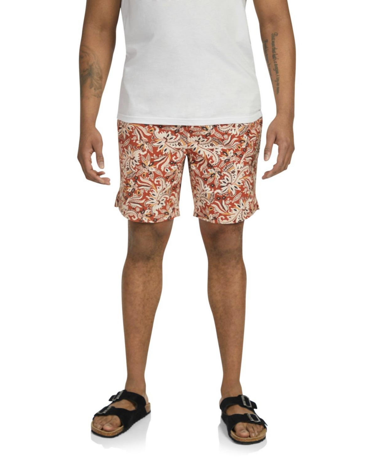 Men's Irwin Print Swim Short - Terracotta