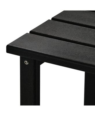 5-Piece Adirondack Chair with Folding Ottoman and Table Set