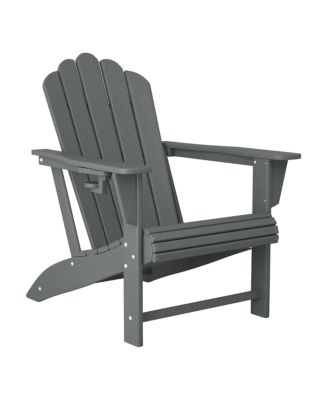 5-Piece Adirondack Chair with Folding Ottoman and Table Set