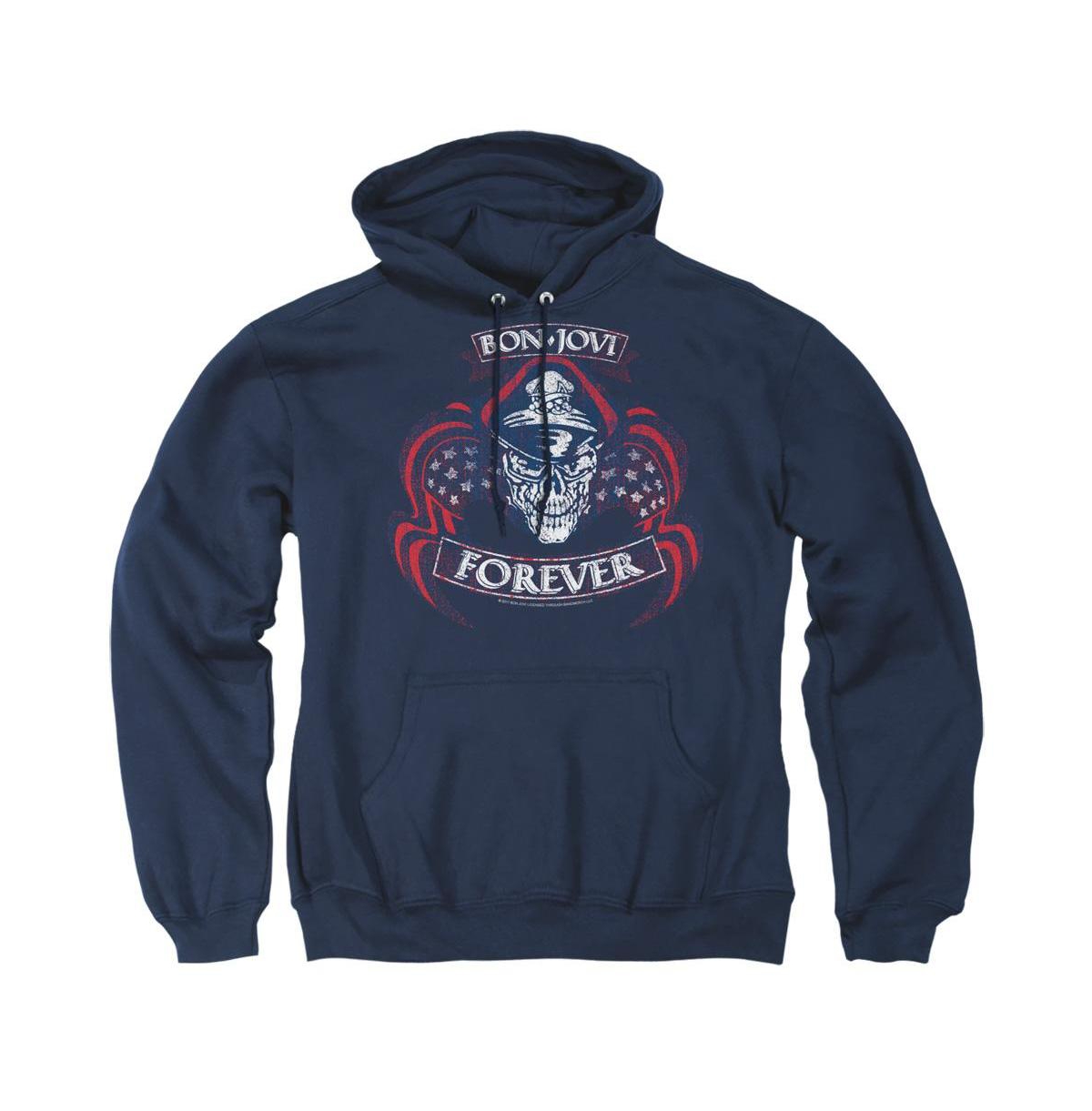 Men's Forever Skull Adult Pull Over Hoodie - Navy