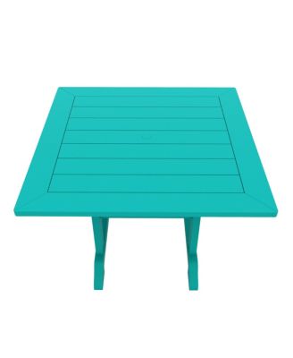 5-Piece HDPE Outdoor Patio Chair and Square Table Dining Set