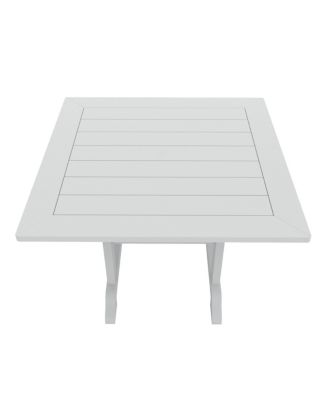 5-Piece HDPE Outdoor Patio Chair and Square Table Dining Set