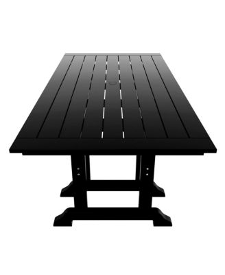 7-Piece HDPE Outdoor Dining Patio Table and Chairs Set