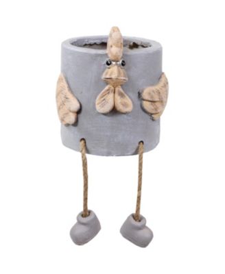 Tate the Turkey Planter Statue - Indoor/Outdoor Decorative Figurine - 8.5"