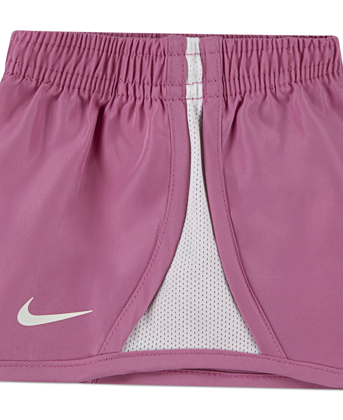 Nike Baby Dri-fit Flow-ral Tempo Ruffled Tank & Shorts, 2 Piece Set In Magic Flamingo