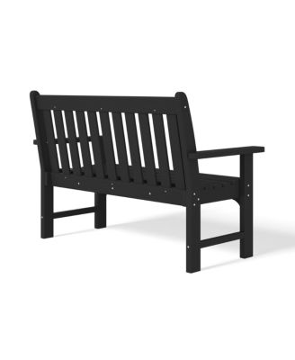 Outdoor 2-Person All-Weather HDPE Front Porch Garden Bench