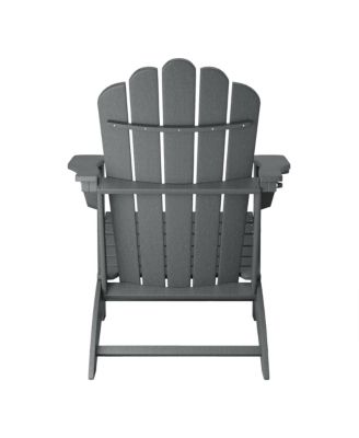 Outdoor Patio HDPE Adirondack Chair With Cup Holder