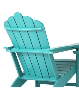 Outdoor Patio HDPE Adirondack Chair With Cup Holder