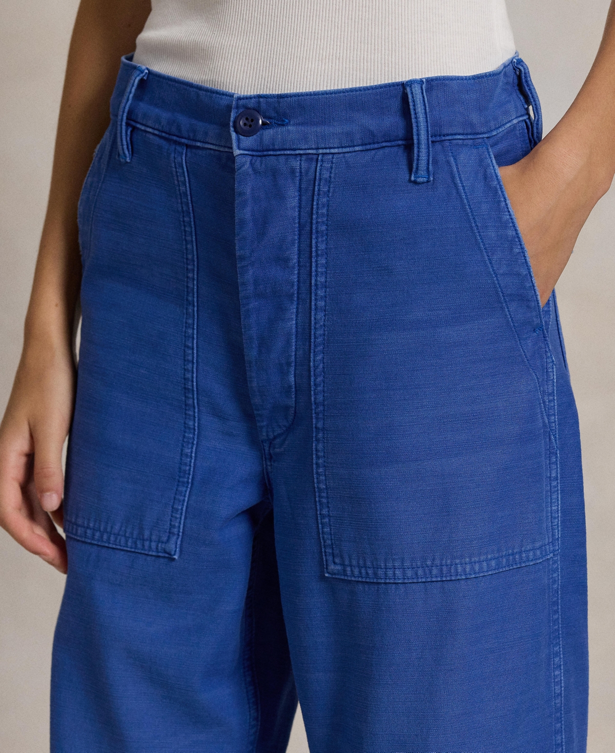 Polo Ralph Lauren Women's The Ricky Pants In French Workwear Blue