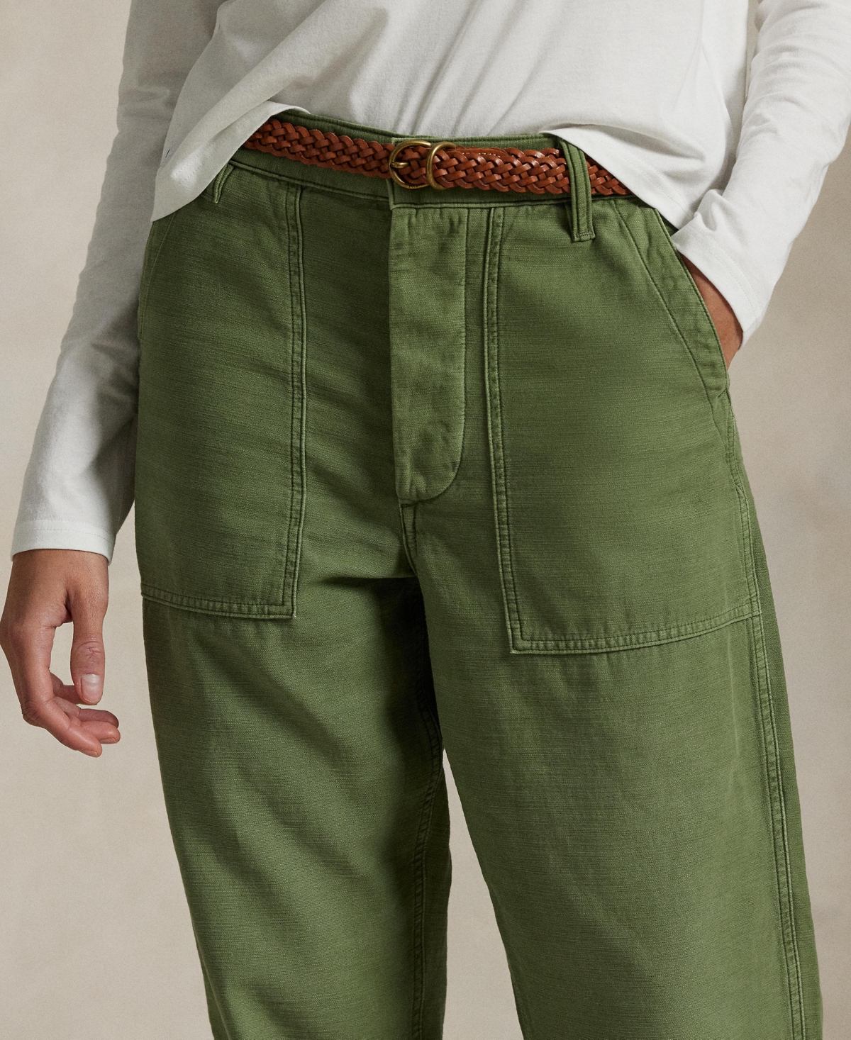 Polo Ralph Lauren Women's The Ricky Pants In Olive