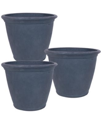 Indoor/Outdoor Patio, Garden, or Porch Weather-Resistant Double-Walled Anjelica Flower Pot Planter - 24"