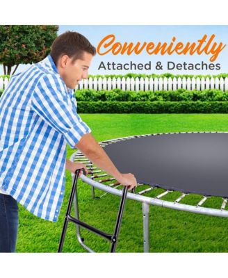 Outdoor Trampoline Safety Ladder, Galvanized Steel