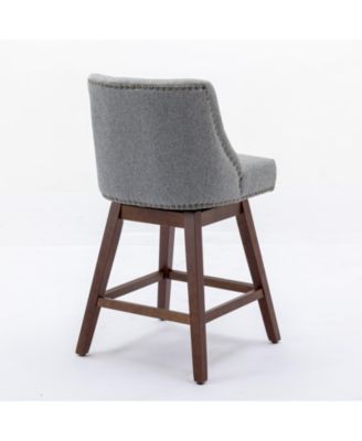 Set of 2 Swivel Counter Height Stools