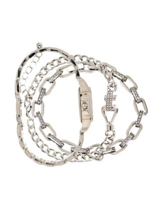 Women's Silver Tone Metal Alloy Analog Watch, 26mm