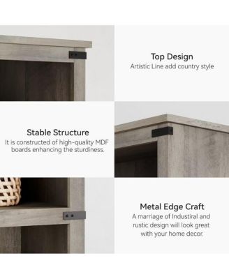 Farmhouse Book Shelf with Storage