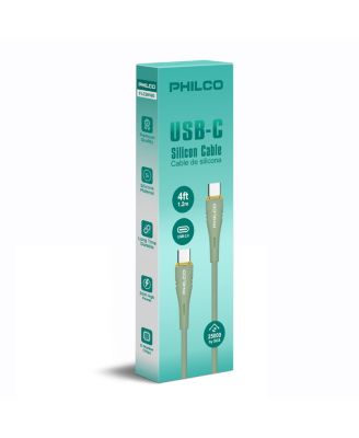 C To Type C Cable, Silicone, 4Ft Length, 20W Fast Charging, High-Speed Data Transfer, Compatible with USB-C Devices, Tangle Free.