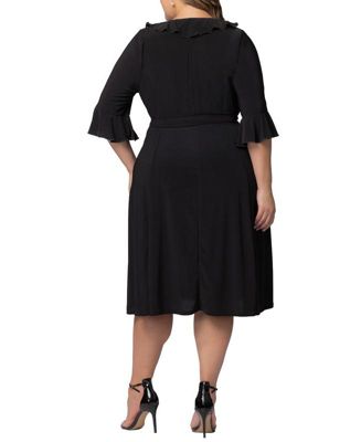 Plus Size Barcelona Midi Wrap Dress