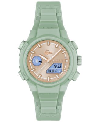 Women's LC33 Green Silicone Strap Watch, 40mm