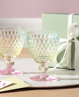 Boston Red Wine Glasses, Set of 4 