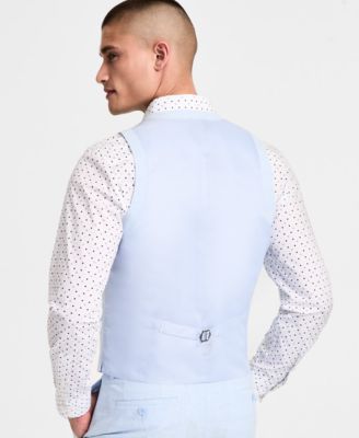 Men's Slim-Fit Linen Suit Vest, Exclusively at Macy's