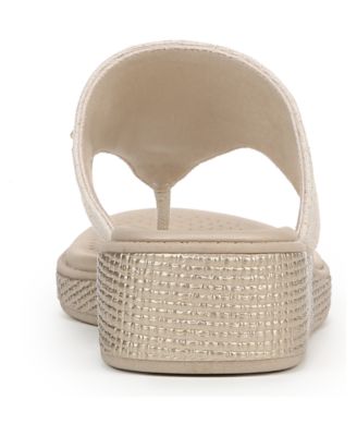 Women's Bloom Washable Thong Slip On Wedge Sandals