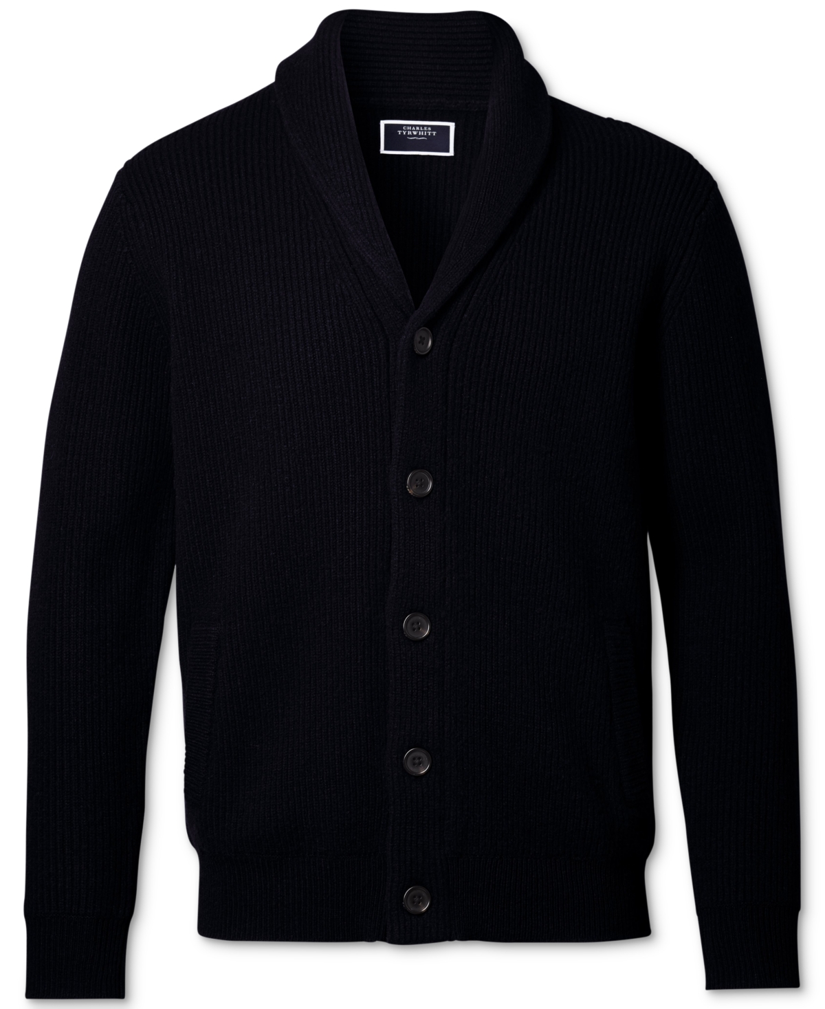 Charles Tyrwhitt Men's Chunky Merino Wool Cardigan Sweater
