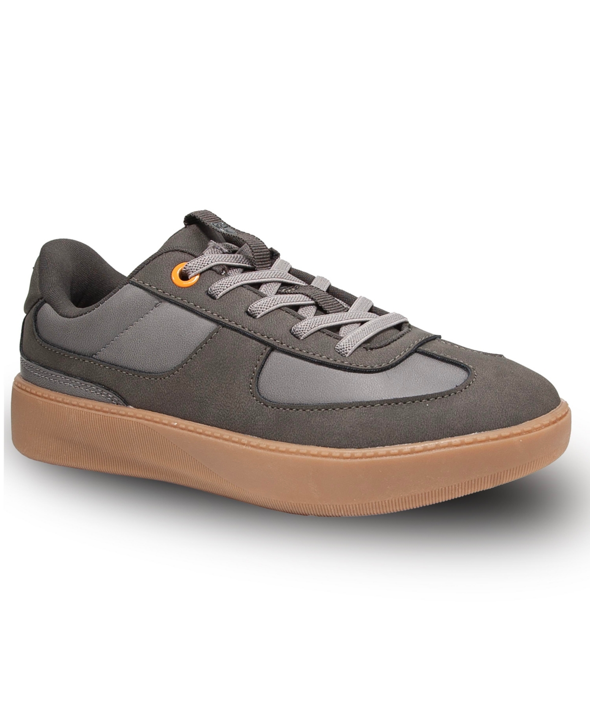 Deer Stags Little Boys Energy Junior Bungee Lace Fashion Sneaker In Dark Gray,gum