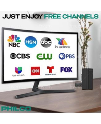 HDTV 4K Antenna with Amplifier, Indoor/Outdoor, Supports UHF/VHF, Free Digital Local Channels