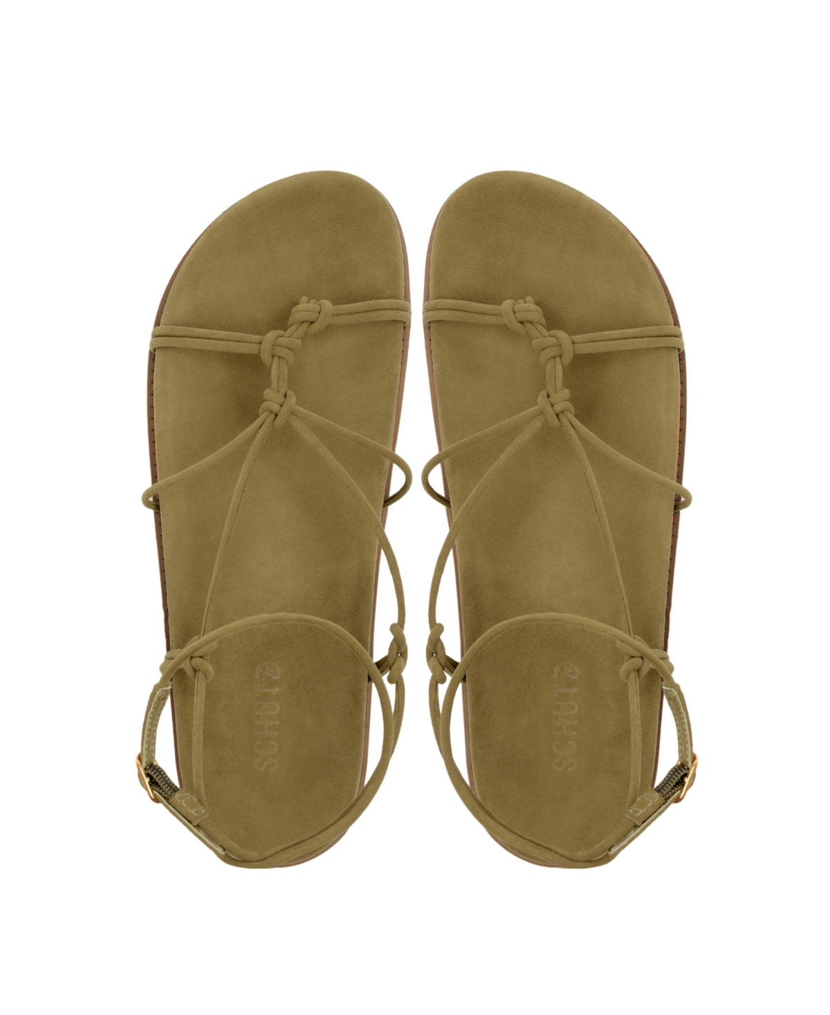 Shop Schutz Women's Calabria Sporty Flat Sandals In Green