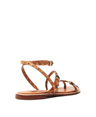 Women's Annete Round Toe Flat Sandals