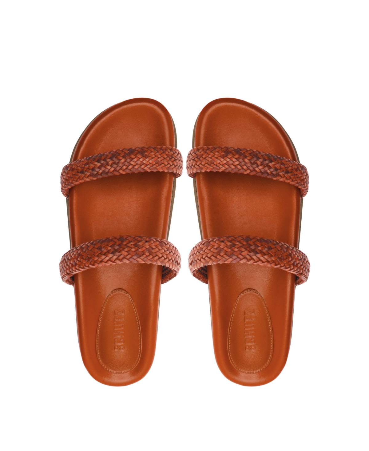 Shop Schutz Women's Ruby Sporty Flat Sandals In Orange