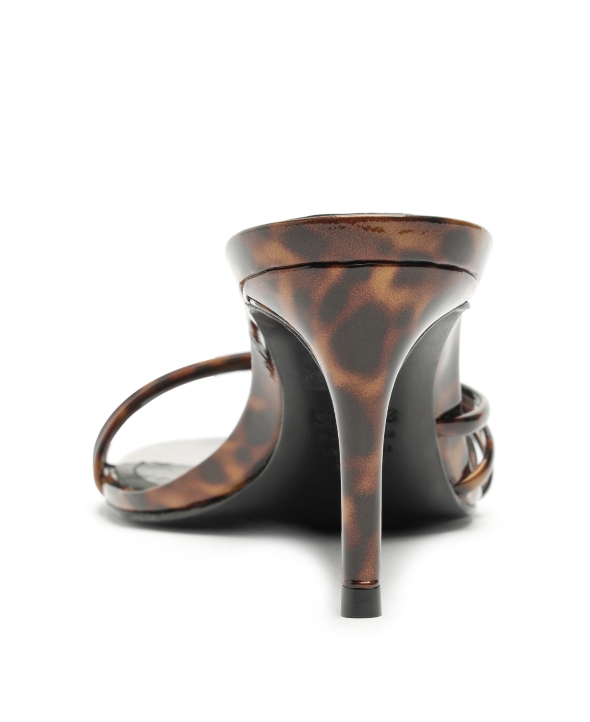 Schutz Inez Strappy Tortoise Slide Sandals In Animal Print