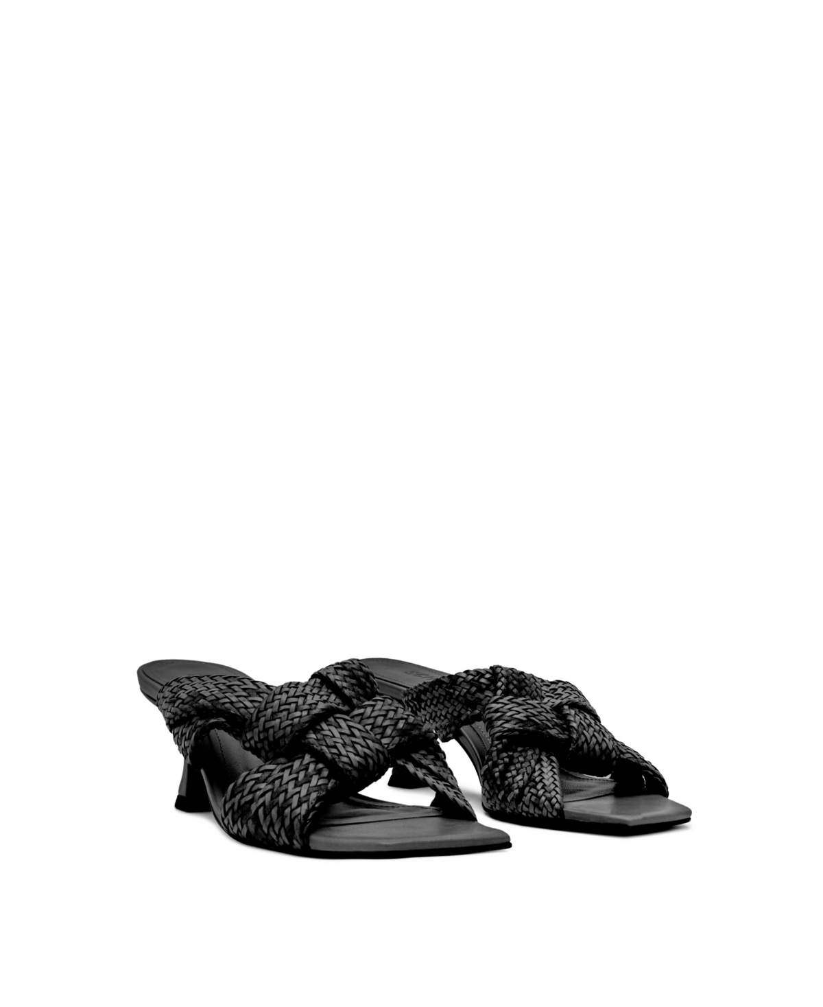 Shop Schutz Women's Kali Kitten Heel Sandals In Black