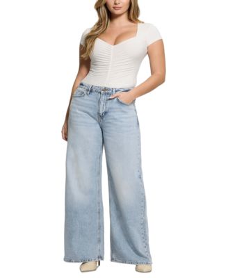 GUESS - Women's Bellflower Wide-Leg Jeans