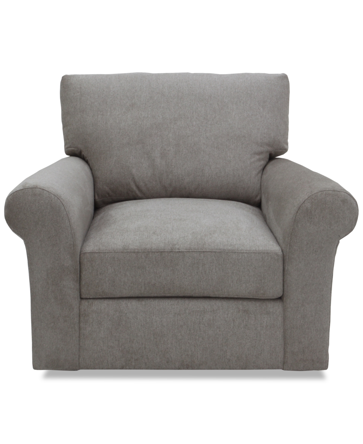 Macy's Reiter Fabric Swivel Accent Chair, Exclusively At  In Cobbleston