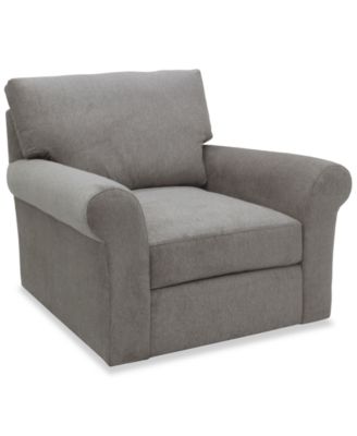 Reiter Fabric Swivel Arm Chair, Exclusively at Macy's