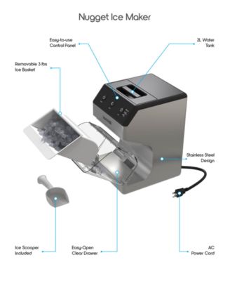 ionchill QuickCube Nugget-Shaped Compact Countertop Ice Maker