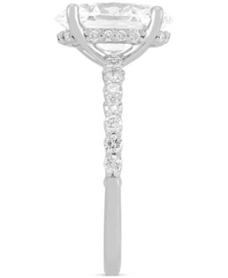 Certified Lab Grown Diamond Engagement Ring (3-1/2 ct. t.w.) in 14k White Gold